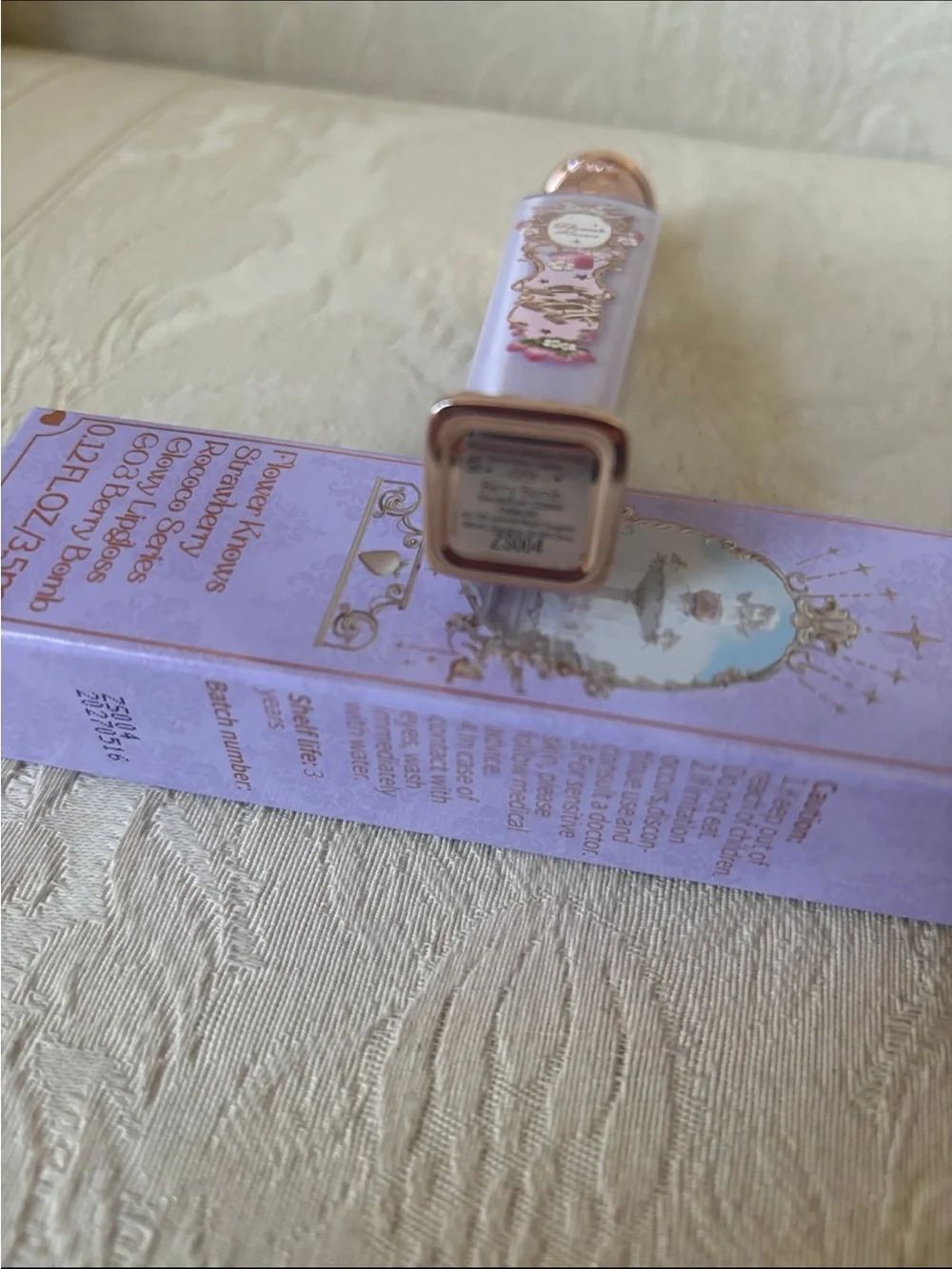 Flower Knows Strawberry Rococo Lipgloss Berry Bomb G03 BNIB